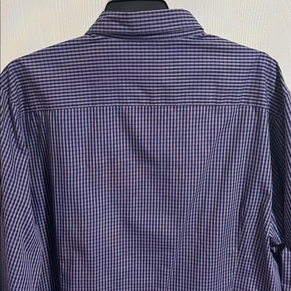Antigua Mens 2XL TCU Horned Frogs Gingham Long Sleeve Woven Button Down Shirt - Picture 8 of 14